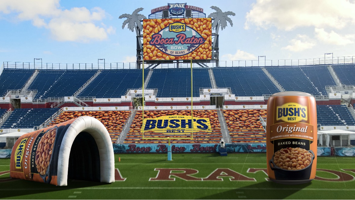 🏈 FEATURE EDITORIALBUSH’S BEANS WANTS YOU IN THE BOWL: A Can Is Your Ticket to the Bush’s Boca Raton Bowl of Beans