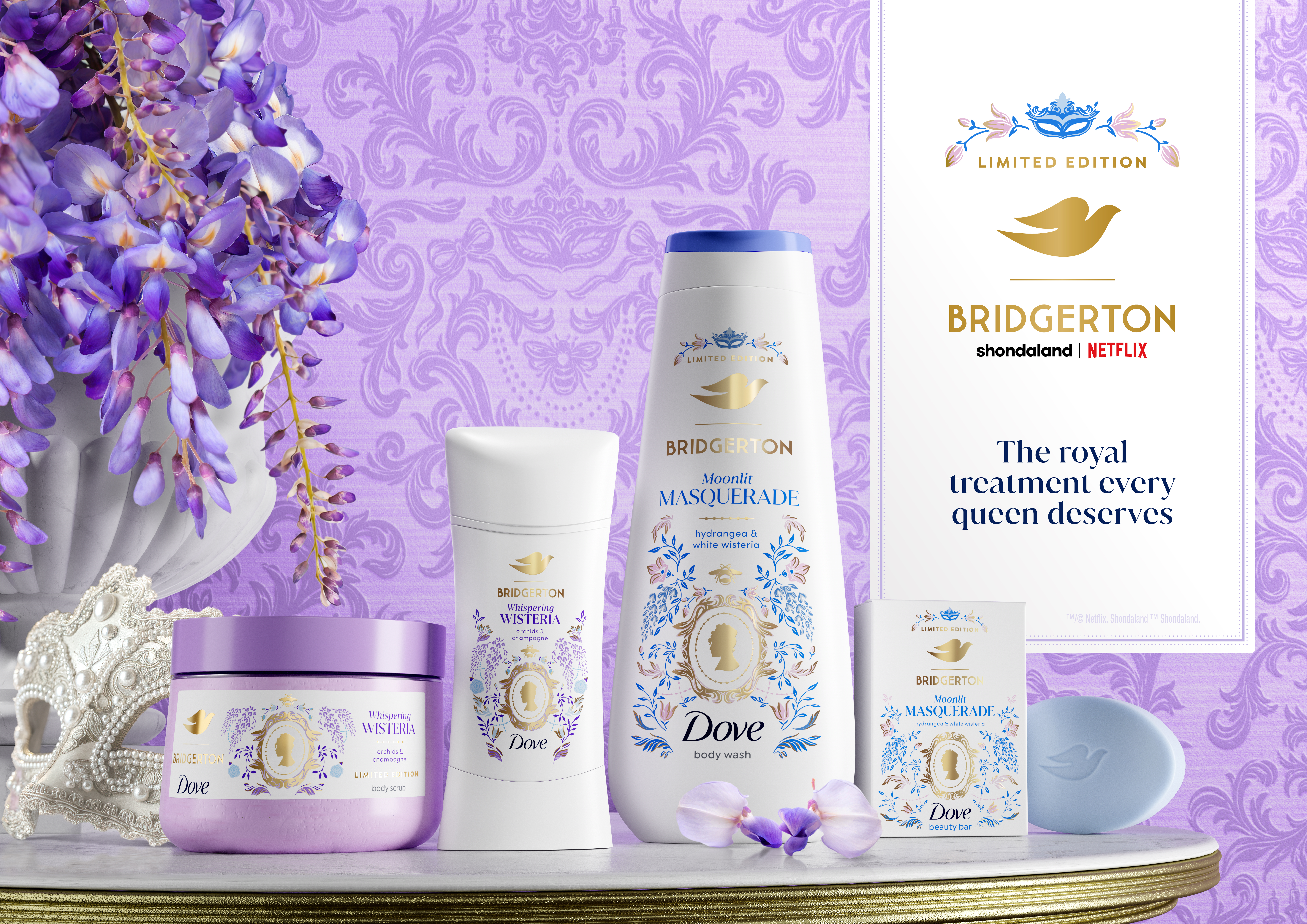 Experience Royal Scents: Dove x Bridgerton Collection